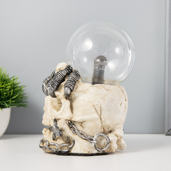 Изображение товара Декоративное освещение Risalux Плазменный шар Череп 9614848 (цветной)