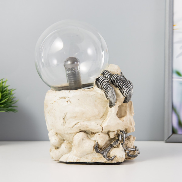 Изображение товара Декоративное освещение Risalux Плазменный шар Череп 9614848 (цветной)