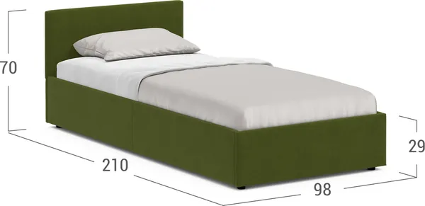 Изображение товара Односпальная кровать Moon Family 1250 / MF009956