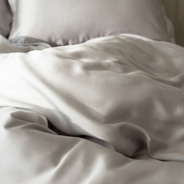 Изображение товара Пододеяльник Sima-Land Home Tencel 150x220 / 10285344 (светло-серый)