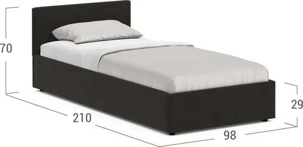 Изображение товара Односпальная кровать Moon Family 1250 / MF009906