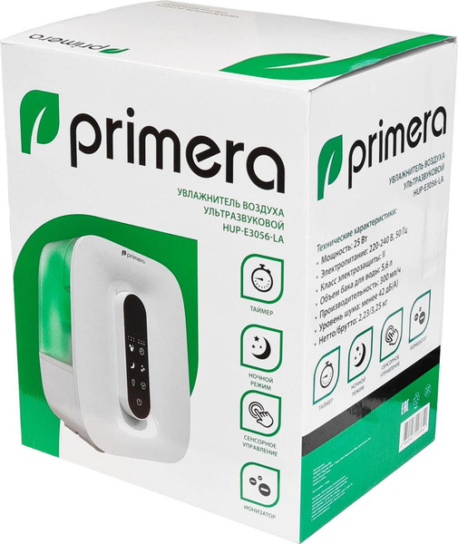 Изображение товара Ультразвуковой увлажнитель воздуха Primera HUP-E3056-LA