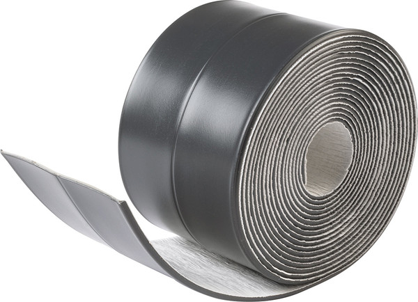 Изображение товара Лента бордюрная самоклеящаяся Аккурат Для раковин и ванн 60ммx3.35м (графит)