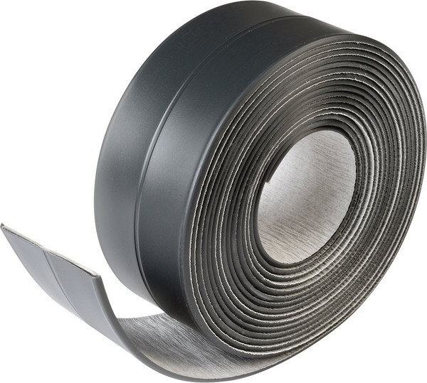 Изображение товара Лента бордюрная самоклеящаяся Аккурат Для раковин и ванн 38ммx3.35м (графит)