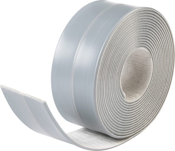 Изображение товара Лента бордюрная самоклеящаяся Аккурат Для раковин и ванн 38ммx3.35м (серый)