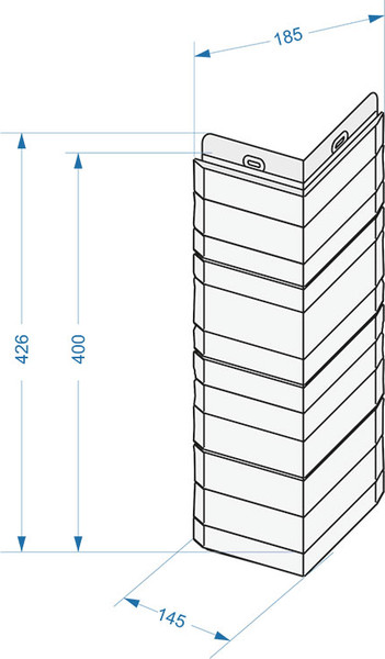 Изображение товара Угол для фасадной панели Docke Standard Алтай (графит)
