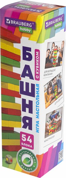 Изображение товара Настольная игра Brauberg Hobby. Цветная башня / 665493