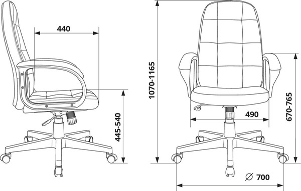 Изображение товара Кресло офисное Бюрократ CH 002 Fabric (серый 3C1)