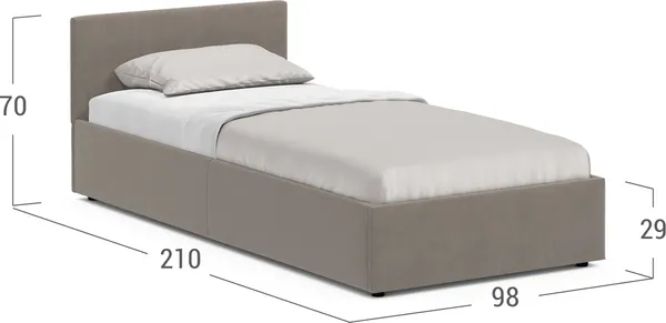 Изображение товара Односпальная кровать Moon Family 1250 / MF009867