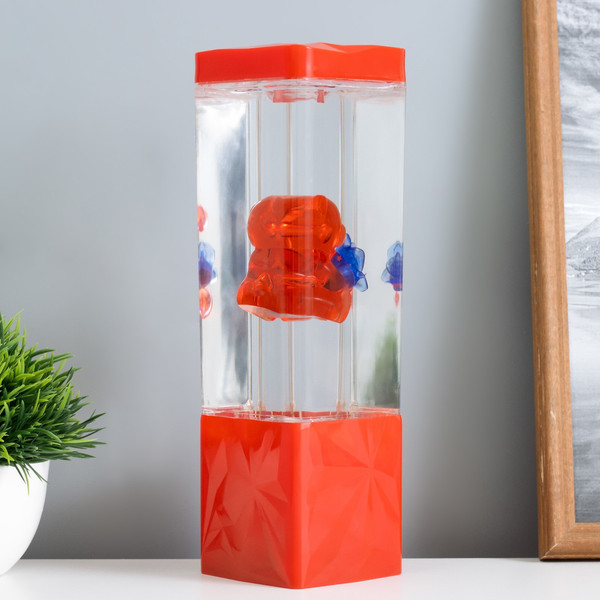 Изображение товара Ночник Risalux Лава-лампа Мишка 9944852 (красный)