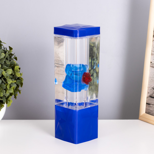 Изображение товара Ночник Risalux Лава-лампа Мишка 9944854 (синий)