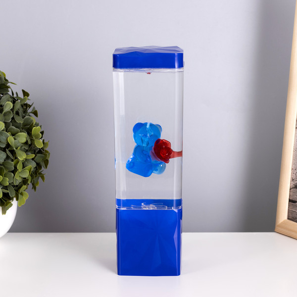 Изображение товара Ночник Risalux Лава-лампа Мишка 9944854 (синий)