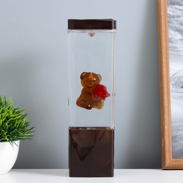 Изображение товара Ночник Risalux Лава-лампа Мишка 9944855 (коричневый)