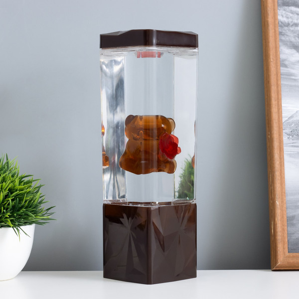 Изображение товара Ночник Risalux Лава-лампа Мишка 9944855 (коричневый)