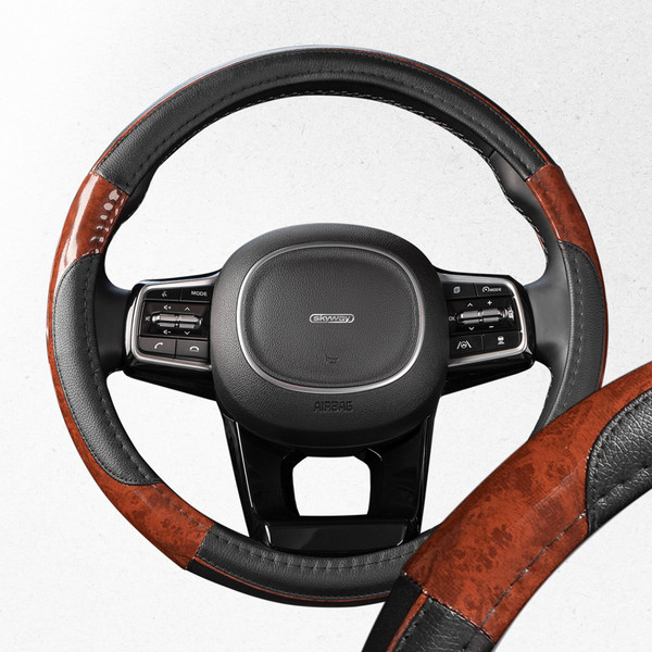 Изображение товара Оплетка на руль Skyway Wood 7 M / S01102326 (черный)