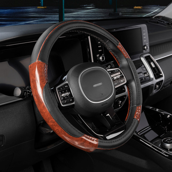 Изображение товара Оплетка на руль Skyway Wood 7 M / S01102326 (черный)