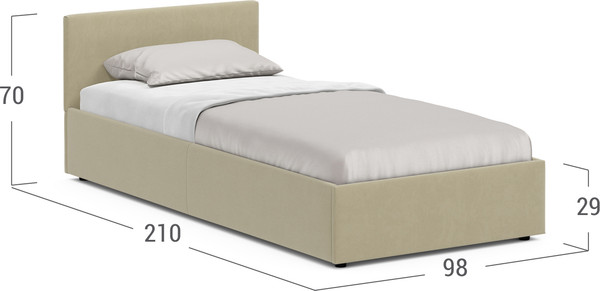 Изображение товара Односпальная кровать Moon Family 1250 / MF010047