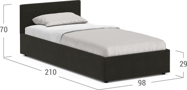 Изображение товара Односпальная кровать Moon Family 1250 / MF009907