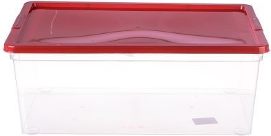 Изображение товара Коробка для хранения Полимербыт 4371636 (вишневый)