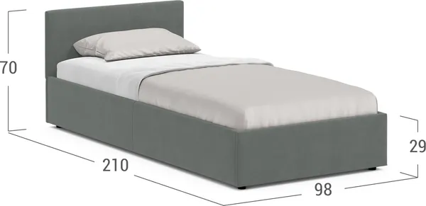 Изображение товара Односпальная кровать Moon Family 1250 / MF008052