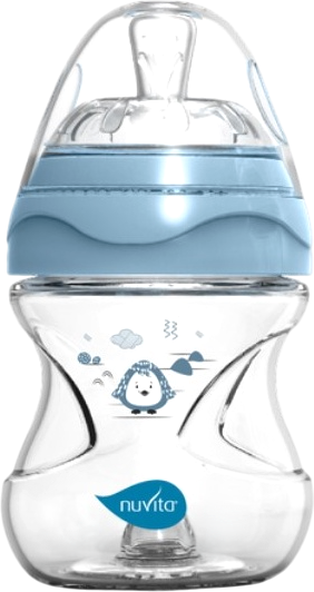 Изображение товара Бутылочка для кормления Nuvita Антиколиковая Materno Feel 6011 / NU-ALMB0061 (150мл, голубой)