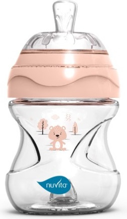 Изображение товара Бутылочка для кормления Nuvita Антиколиковая Materno Feel 6011 / NU-ALMB0062 6011 (150мл, розовый)