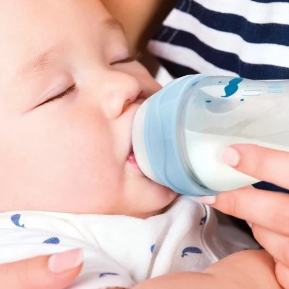 Изображение товара Бутылочка для кормления Nuvita Антиколиковая Glass Collection 6013 / NU-ALMB1031 (140мл, голубой)