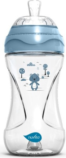 Изображение товара Бутылочка для кормления Nuvita Антиколиковая Materno Feel 6031 / NU-ALMB0064 (250мл, голубой)