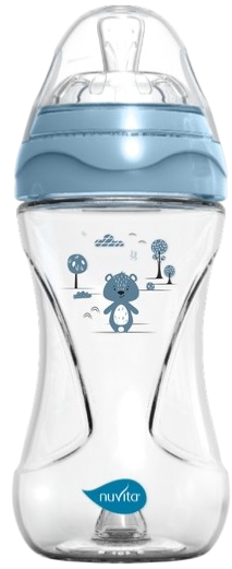 Изображение товара Бутылочка для кормления Nuvita Антиколиковая Materno Feel 6031 / NU-ALMB0064 (250мл, голубой)