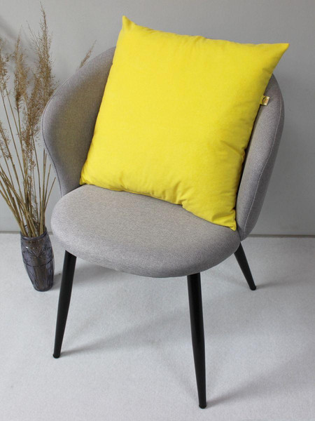 Изображение товара Подушка декоративная MATEX Velours / 57-123 (желтый)