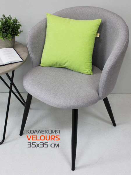 Изображение товара Подушка декоративная MATEX Velours / 37-064 (фисташковый)