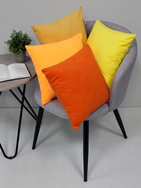 Изображение товара Подушка декоративная MATEX Velours / 37-088 (горчичный)