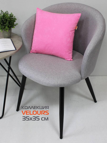 Изображение товара Подушка декоративная MATEX Velours / 37-095 (светло-розовый)