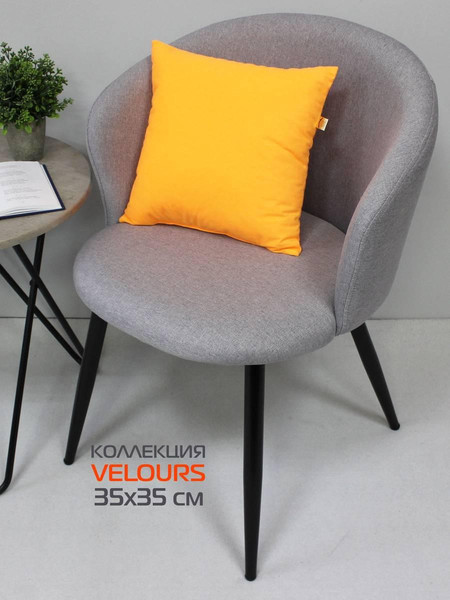 Изображение товара Подушка декоративная MATEX Velours / 43-171 (абрикосовый)