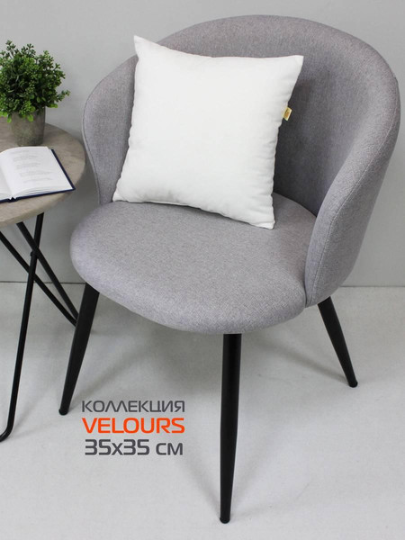 Изображение товара Подушка декоративная MATEX Velours / 57-826 (белый)