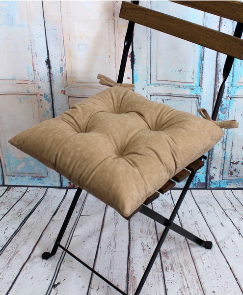 Изображение товара Подушка на стул MATEX Velours / 30-539 (кофейный)