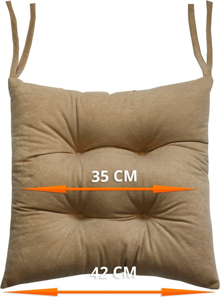 Изображение товара Подушка на стул MATEX Velours / 30-539 (кофейный)