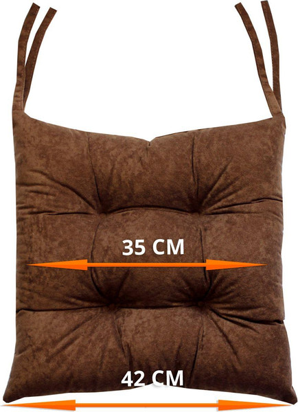 Изображение товара Подушка на стул MATEX Velours / 37-521 (коричневый)