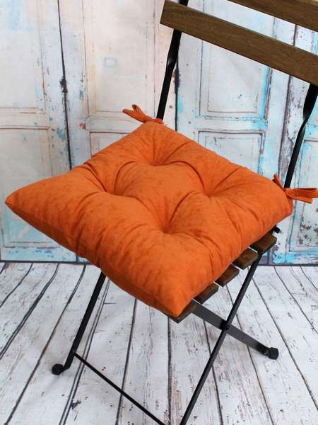 Изображение товара Подушка на стул MATEX Velours / 34-278 (коралловый)