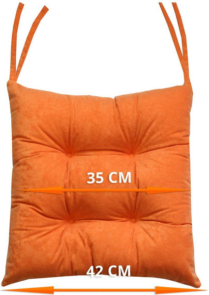 Изображение товара Подушка на стул MATEX Velours / 34-278 (коралловый)