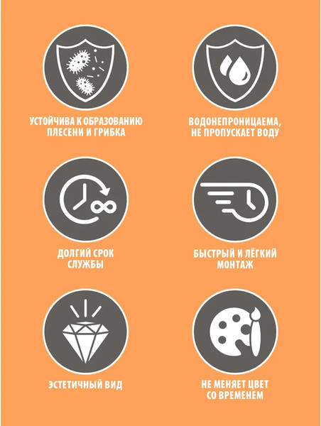 Изображение товара Лента бордюрная самоклеящаяся Стильный Дом Для раковин и ванн 60ммx3.35м