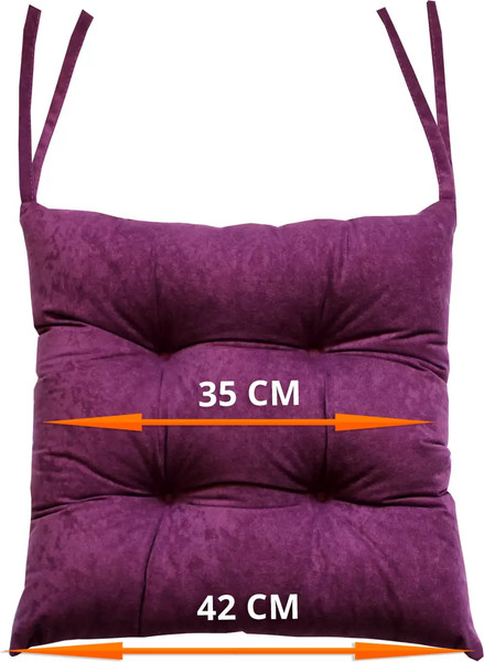 Изображение товара Подушка на стул MATEX Velours / 30-560 (Фиолетовый)