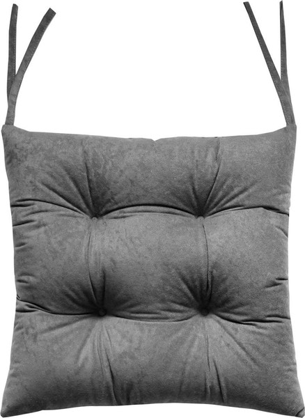 Изображение товара Подушка на стул MATEX Velours / 30-591 (серый)