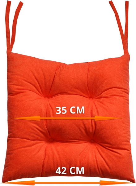 Изображение товара Подушка на стул MATEX Velours / 43-140 (лососевый)