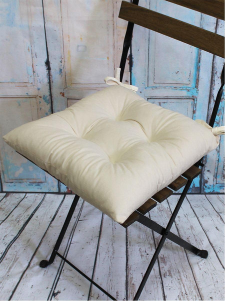 Изображение товара Подушка на стул MATEX Velours / 34-261 (молочный)