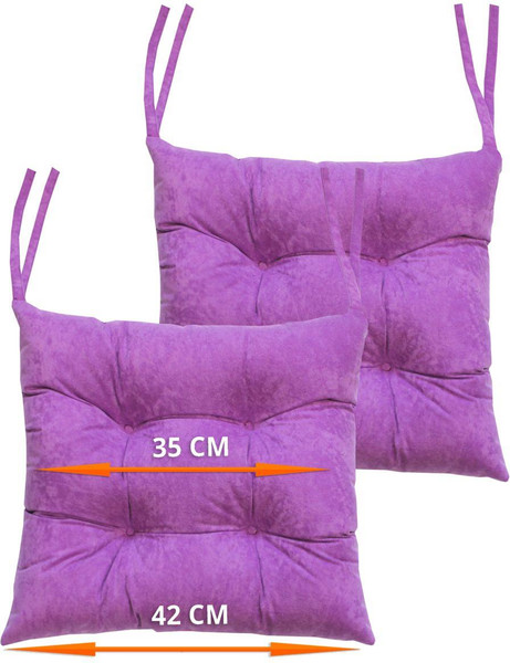 Изображение товара Подушка на стул MATEX Velours / 57-857 (светло-фиолетовый)