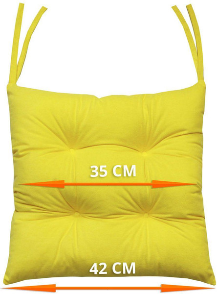 Изображение товара Подушка на стул MATEX Velours / 57-185 (желтый)