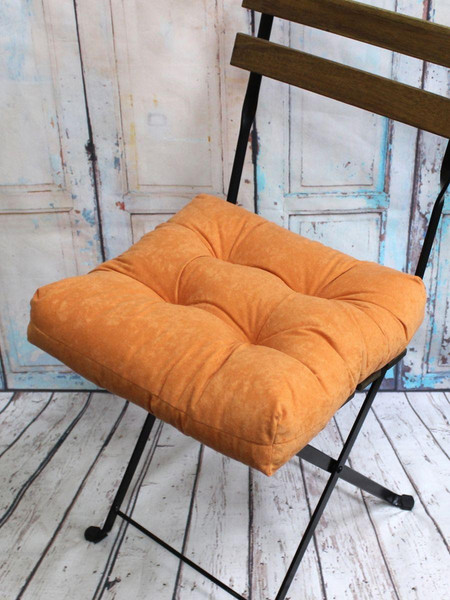 Изображение товара Подушка на стул MATEX Velours / 28-499 (коралловый)
