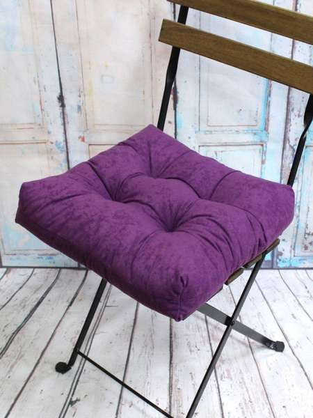 Изображение товара Подушка на стул MATEX Velours / 37-194 (фиолетовый)