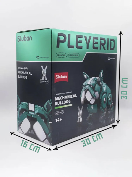 Изображение товара Конструктор Sluban Робо-пес. Бульдог / УТ-01298540 (зеленый)